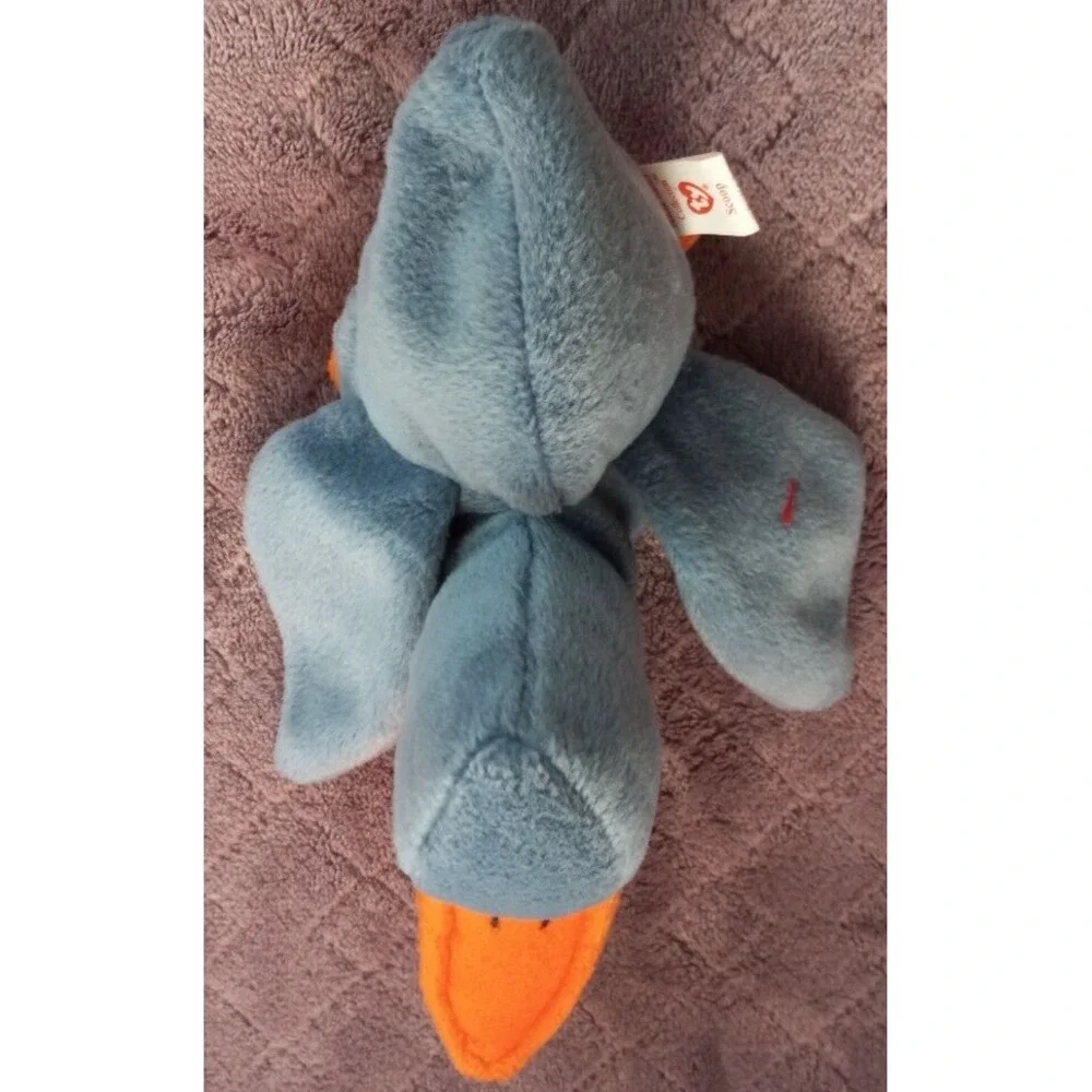 TY BEANIE BABY Original- SCOOP- Retired 1996 Rare Blue Pelican